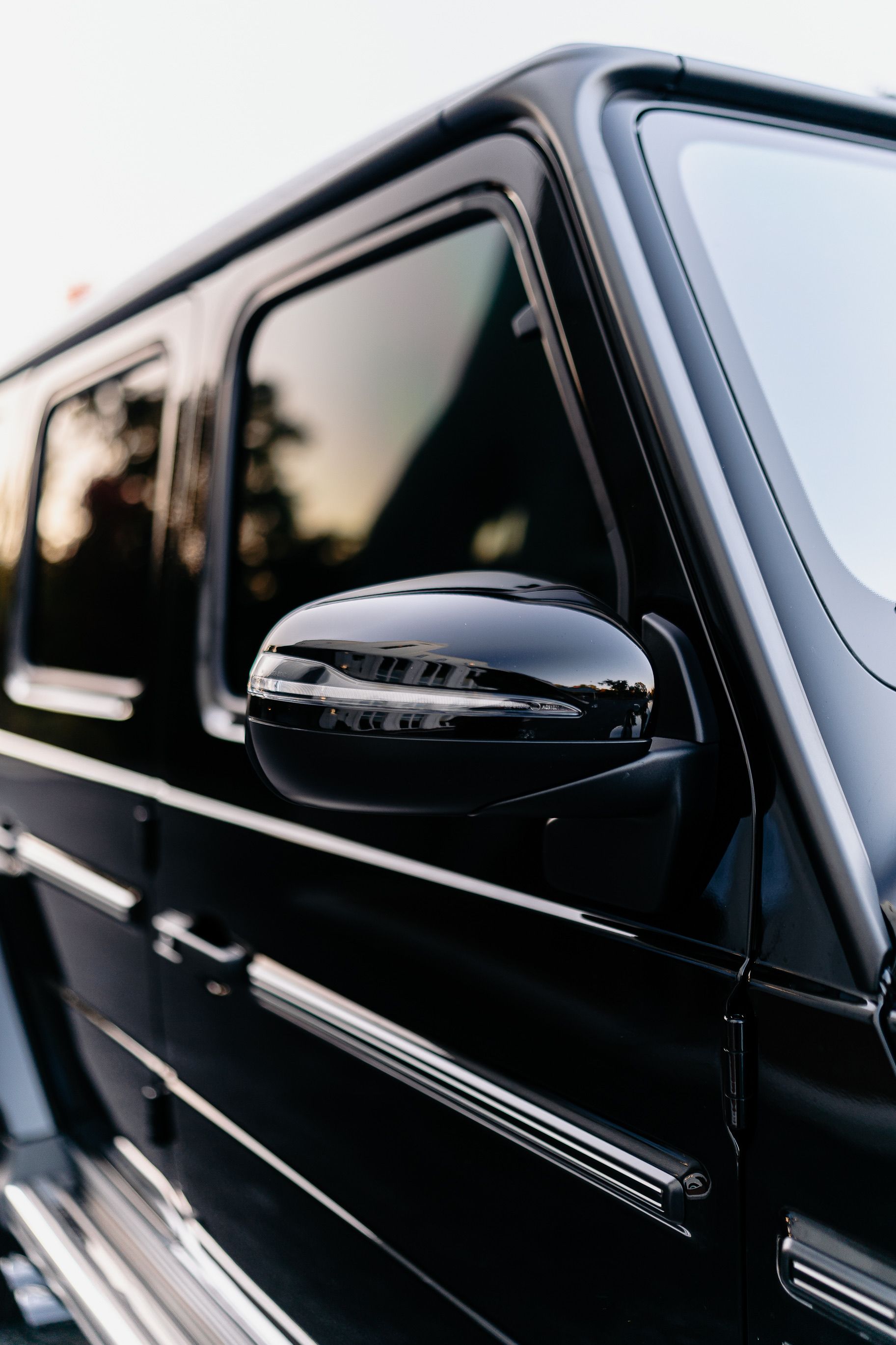 Mercedes G-Class SUV with dark tinted windows